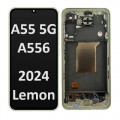 Samsung SM-A556 (A55 5G 2024) LCD touch screen (Original Service Pack) with frame [YELLOW / LEMON] GH82-34305D